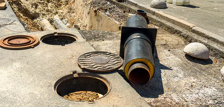 Lateral Sewer Line Replacement in Old Jamestown