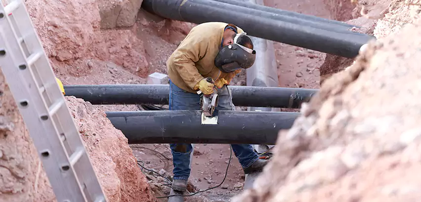 Cast Iron Sewer Pipe Replacement in Old Jamestown